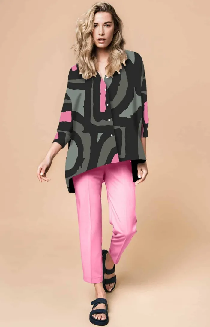 camisa_mujer_kimono_con_m_1.webp Lopezientos Camisa mujer kimono con manga 3/4 estampada Joya ⋆ Rosa,Turquesa Online