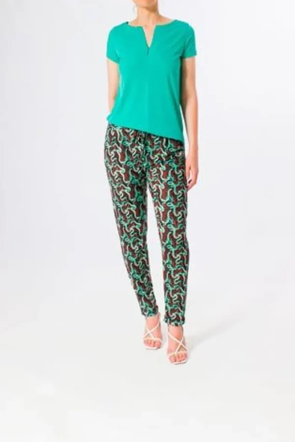 Lopezientos Camiseta mujer Parole Italy con manga corta ⋆ Amarillo,Arena,Bronze,Fucsia,Lima,Verde,Verdeagua New