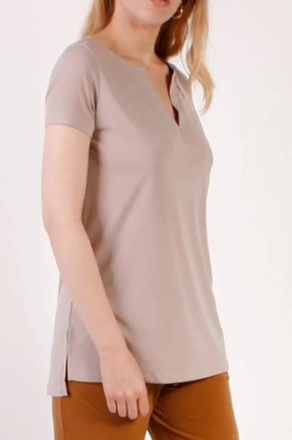 Lopezientos Camiseta mujer Parole Italy con manga corta ⋆ Amarillo,Arena,Bronze,Fucsia,Lima,Verde,Verdeagua New