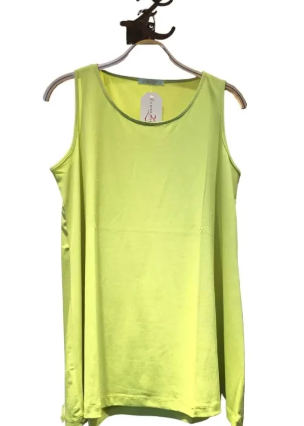 Lopezientos Camiseta Sin Mangas Mujer ⋆ Amarillo,Caqui,Lima,Naranja,Verde,Verdeagua Best