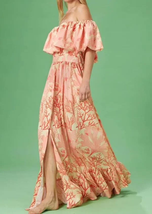 Lopezientos Vestido Coral Largo ⋆ Salmon Discount