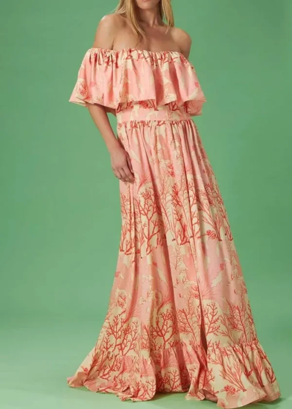 Lopezientos Vestido Coral Largo ⋆ Salmon Discount